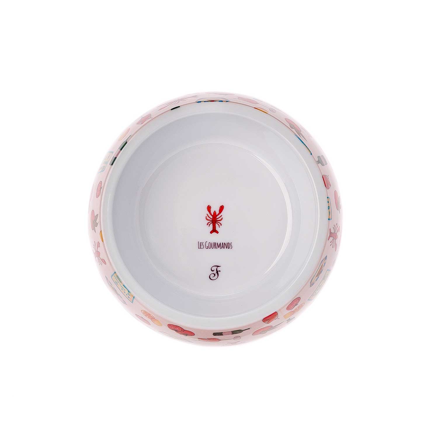Ferribiella Les Gourmands Melamine Dog Bowl Top