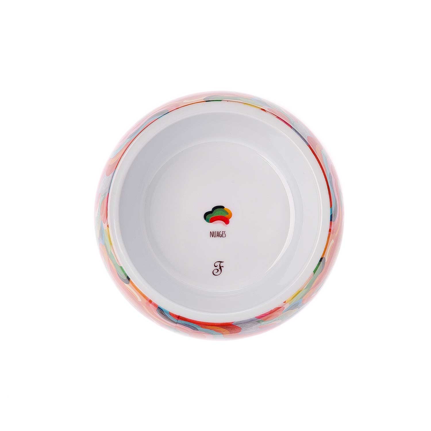 Ferribiella Nuages Melamine Dog Bowl Top