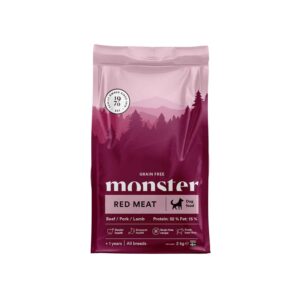 Monster Grain Free Adult Red Meat Dog Dry Food 2kg