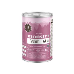 Monster Single Protein Pork Dog Wet Food 400g