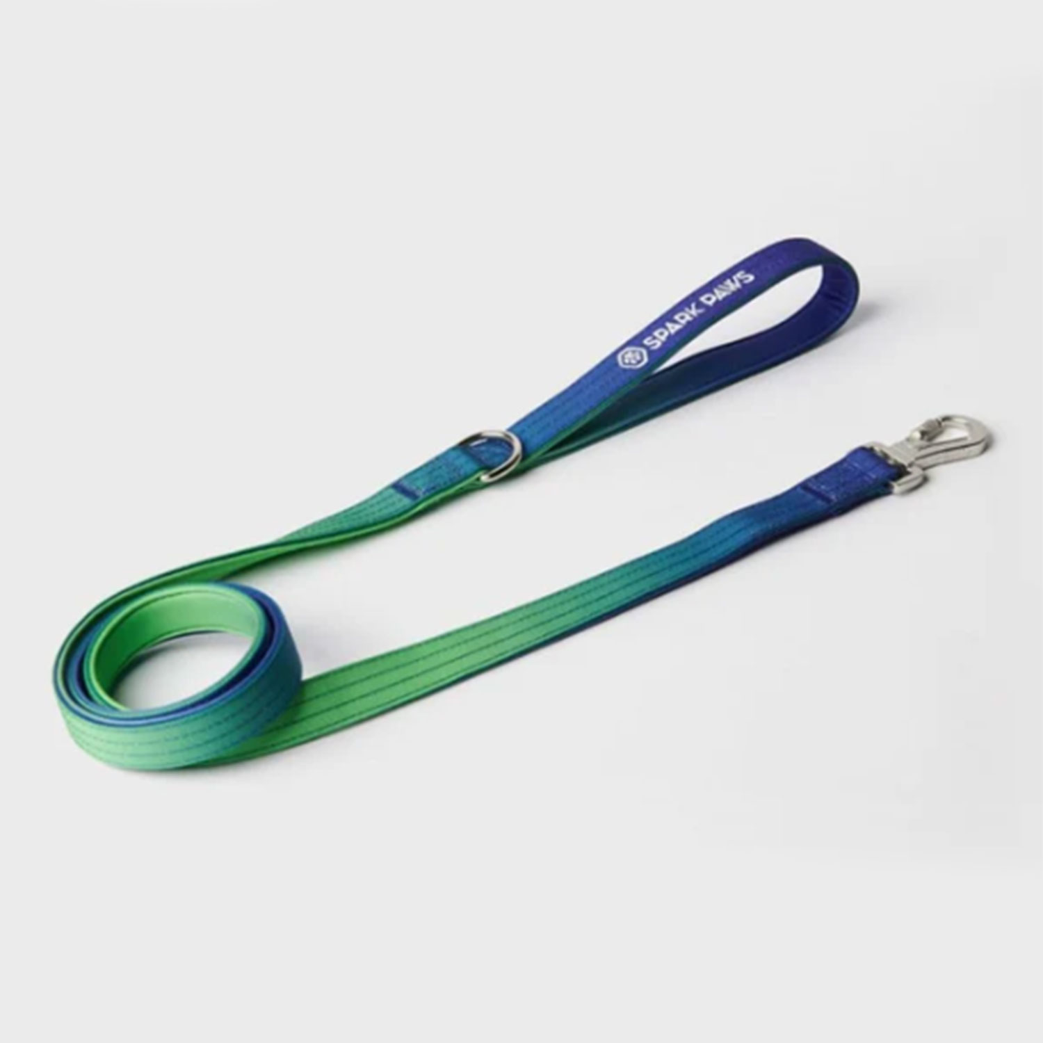 Spark Paws Comfort Control Dog Leash Lime Wave