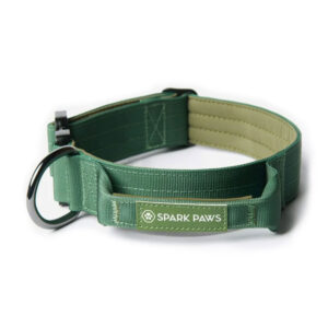 Spark Paws Comfort Control Dog Collar Army Green