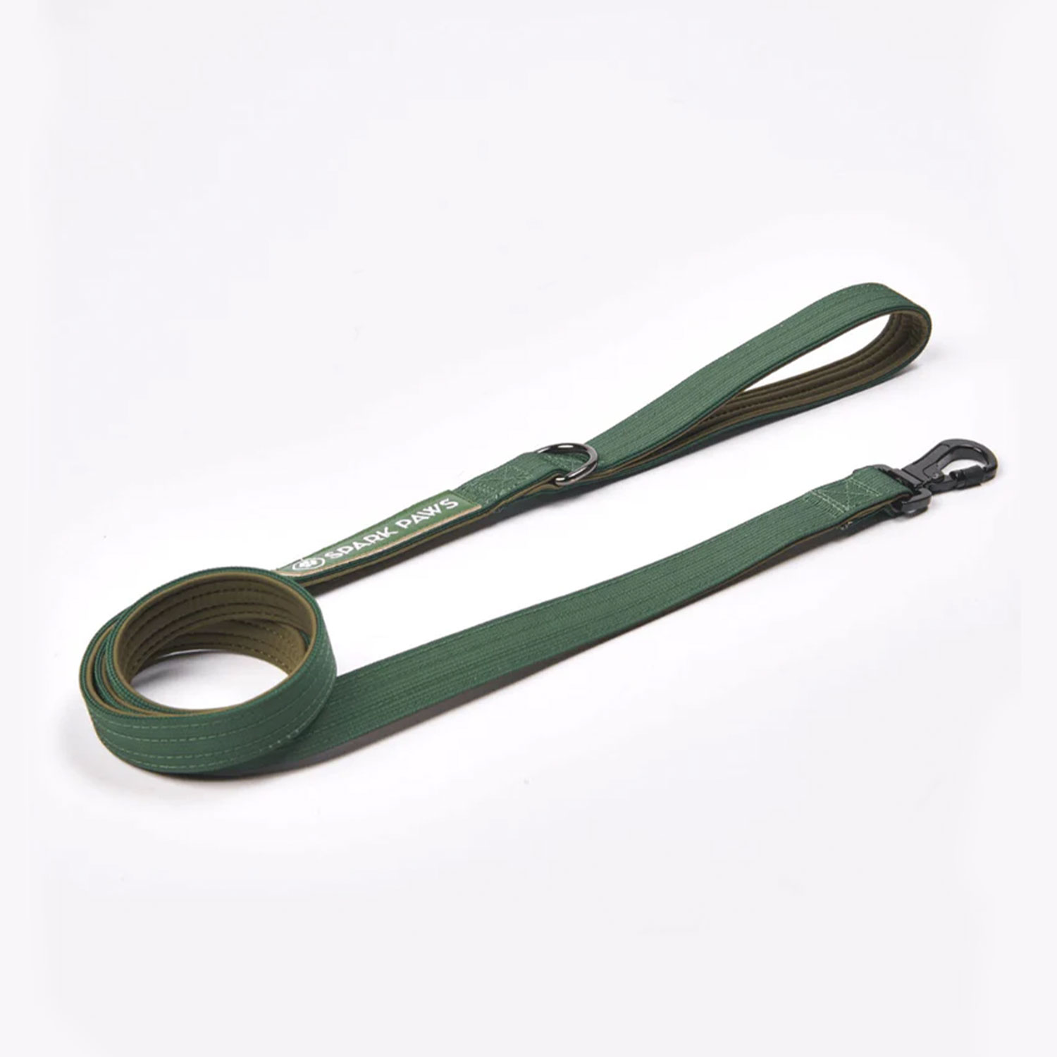 Spark Paws Comfort Control Dog Leash Army Green