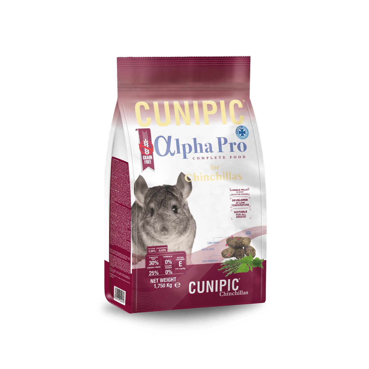 Cunipic Alpha Pro Chinchilla & Degu Food