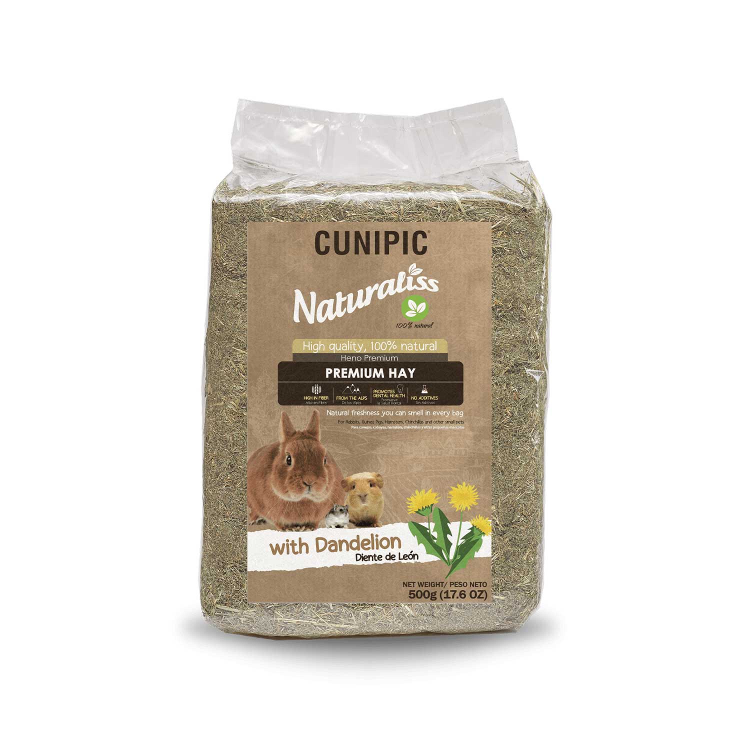 Cunipic Naturaliss Premium Hay with Dandelion for small animals