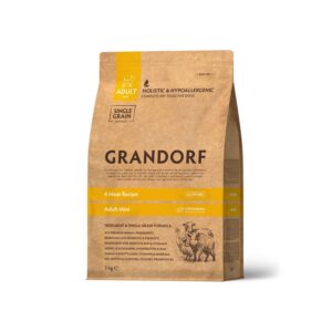 Grandorf 4 Meat Adult Mini Breeds Dog Dry Food Hypoallergenic Dog Food