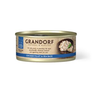 Grandorf Chicken Breast with Sea Bass Cat Wet Food