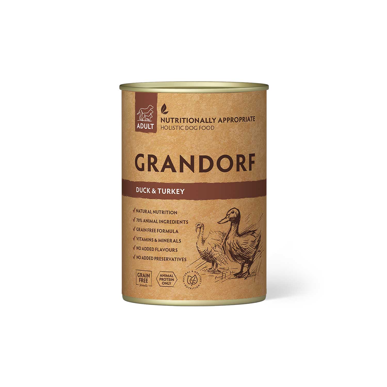 Grandorf Duck & Turkey Dog Wet Food