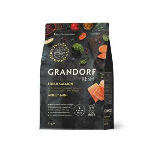 Grandorf Fresh Salmon Fillet with Sweet Potato Mini Breeds Adult Dry Food