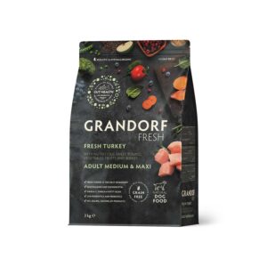 Grandorf Fresh Turkey Meat with Sweet Potato Medium & Maxi Adult Dog Dry Food