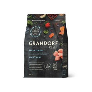Grandorf Fresh Turkey Meat with Sweet Potato Mini Breeds Adult Dry Food
