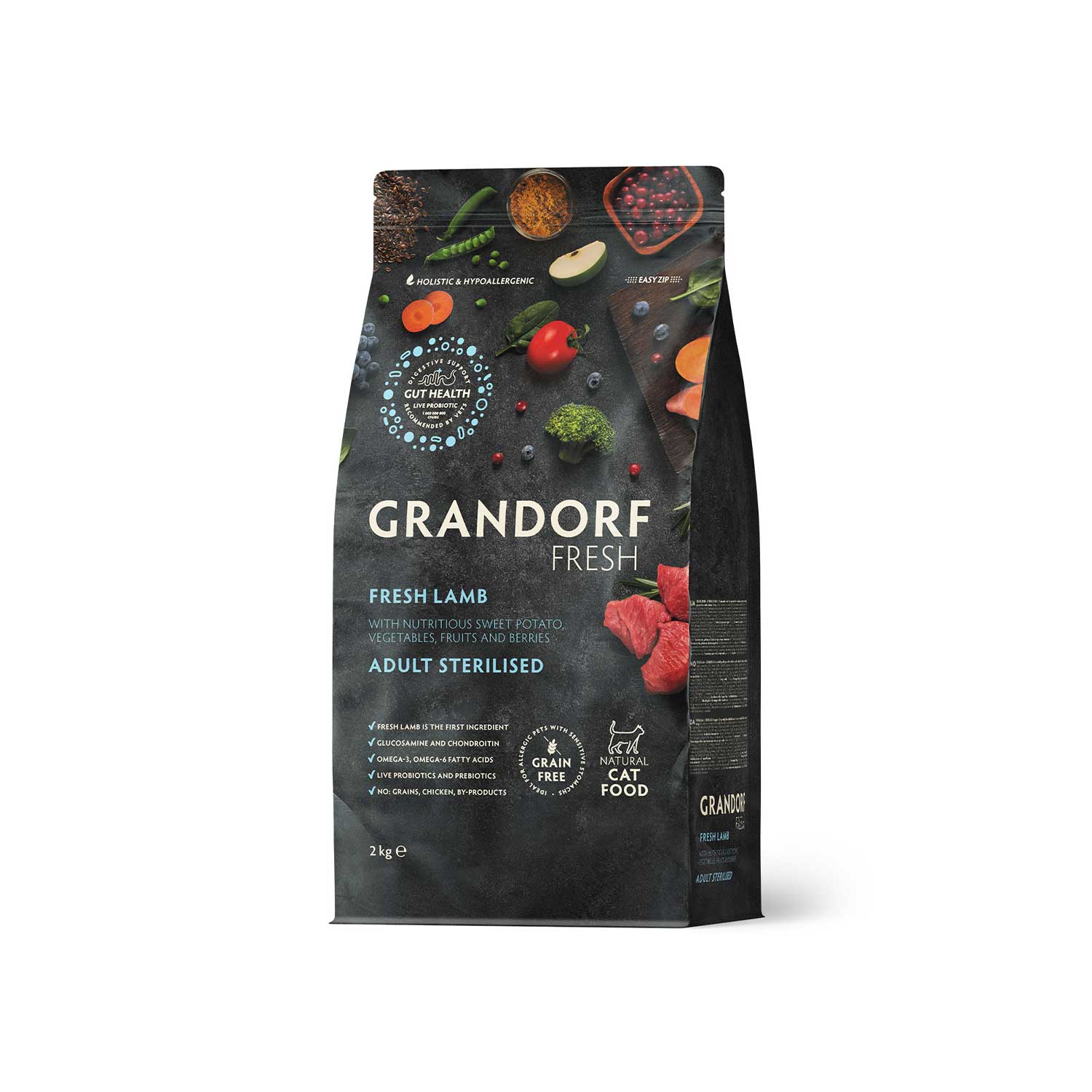 Grandorf Grain Free Fresh Lamb with Sweet Potato Adult Cat Dry Food