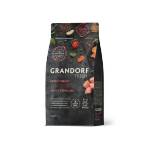 Grandorf Grain Free Fresh Turkey Meat with Sweet Potato Sterilized Cat Dry Food