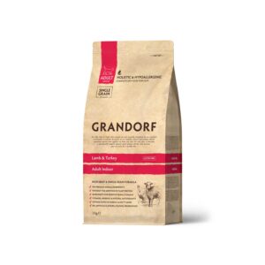 Grandorf Lamb & Turkey Adult Indoor Cat Dry Food Hypoallergenic cat food