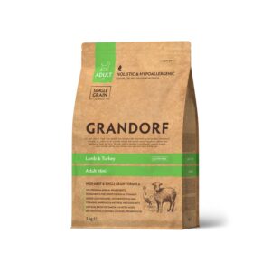 Grandorf Lamb & Turkey Adult Mini Breeds Dog Dry Food Hypoallergenic Dog Food