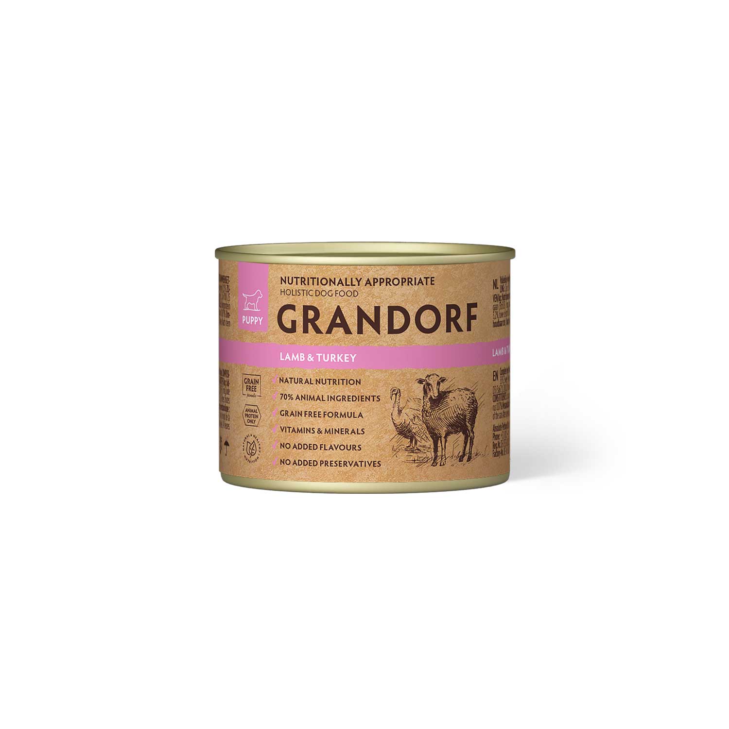 Grandorf Lamb & Turkey Puppy Wet Food 200g