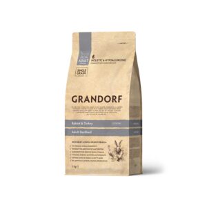 Grandorf Rabbit & Turkey Sterilized & Senior Cat Dry Food