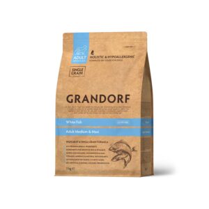 Grandorf White Fish Adult Medium & Maxi Breeds Dog Dry Food Hypoallergenic Dog Food