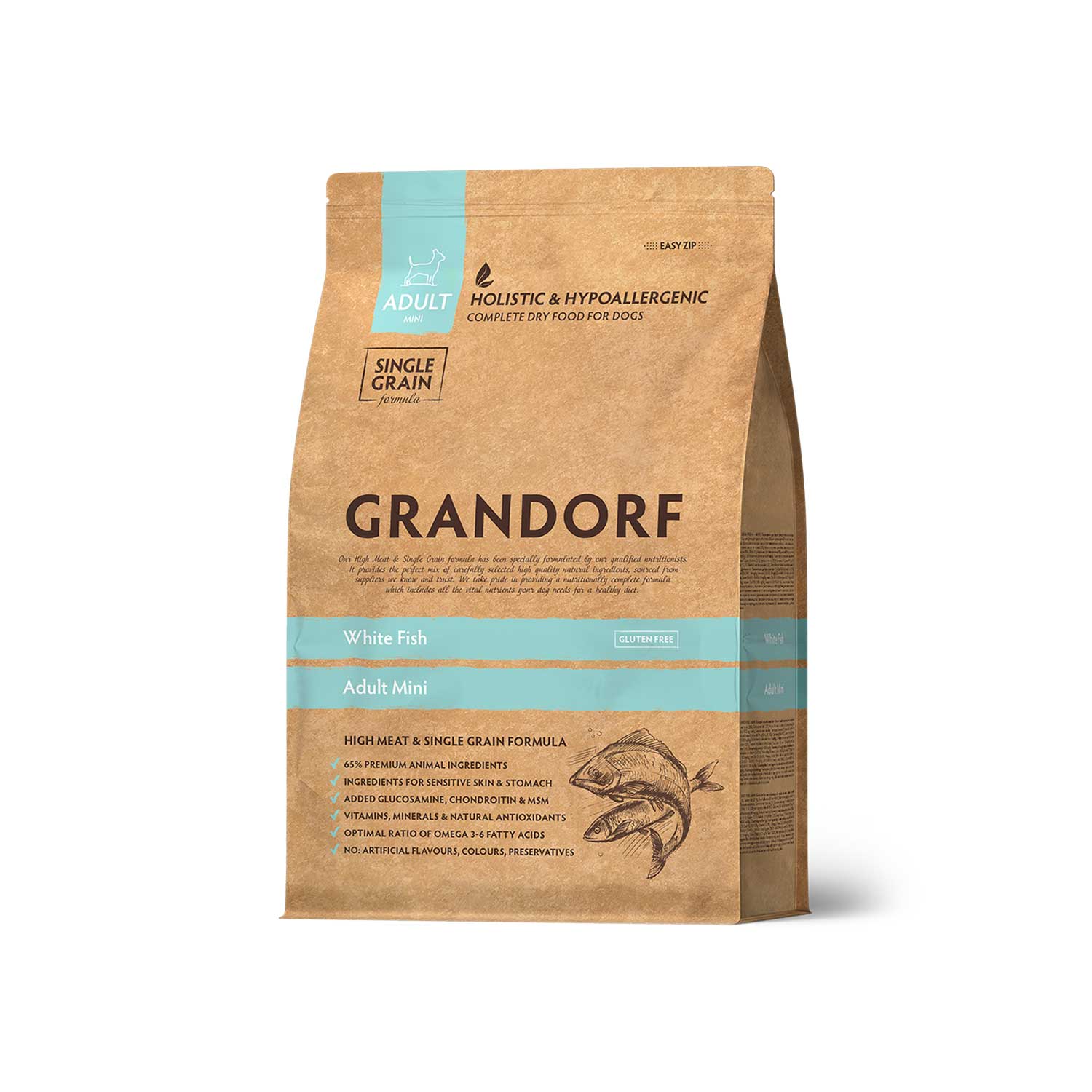 Grandorf White Fish Adult Mini Breeds Dog Dry Food