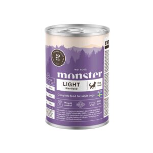 Monster Light Sterilized Dog Wet Food 400g