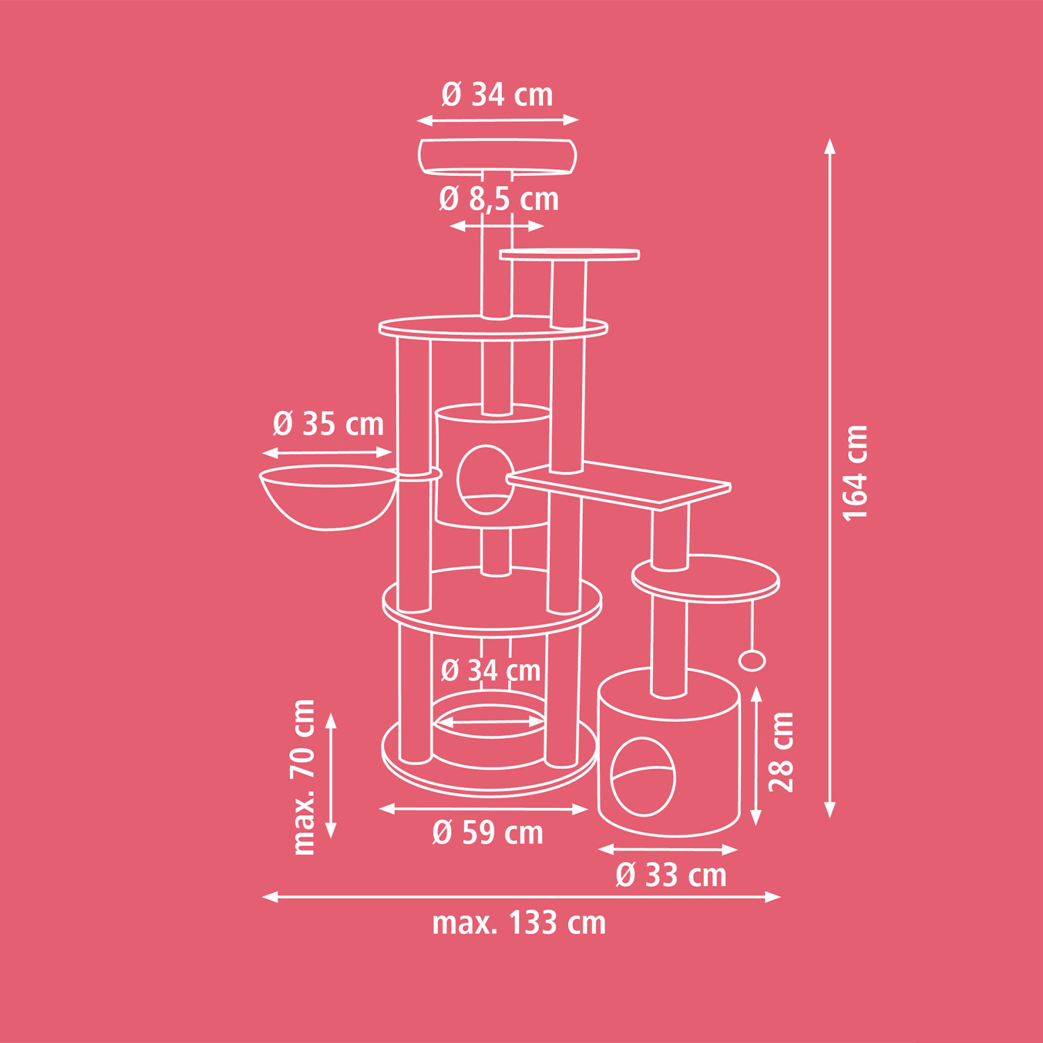 Kerbl Annika Cat Tree Size