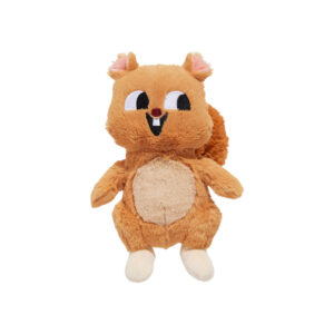 Bark Pearl Squirrel Dog Squeaky Plush Toy