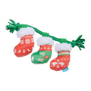 Bark Stocking Tuggers Christmas Dog Toy