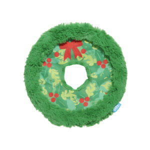 Bark Wreath Toss Christmas Dog toy