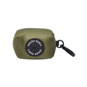 Spark Paws Poop Bag Holder - Army Green