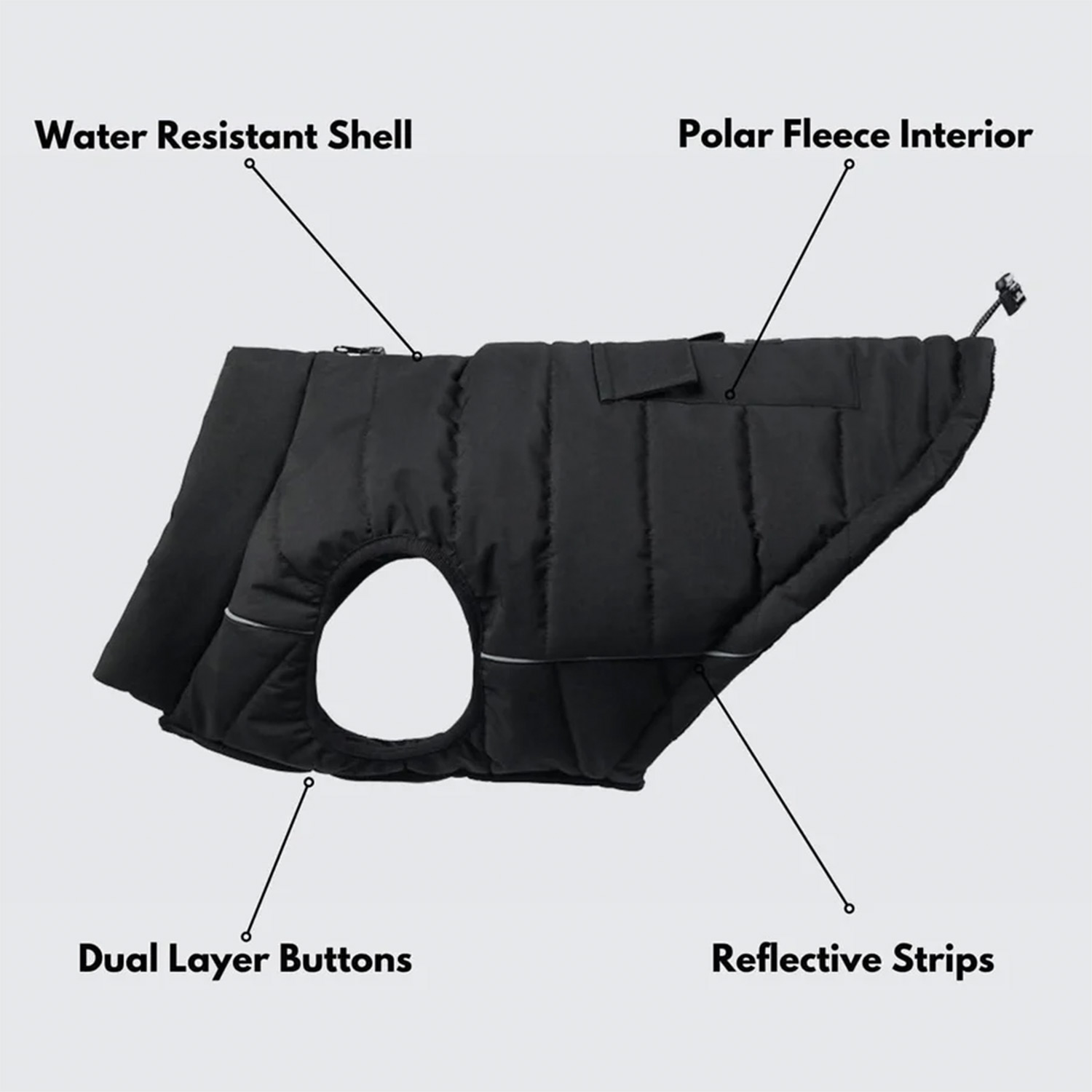 WarmShield Water-Resistant Jacket - Black - Image 7