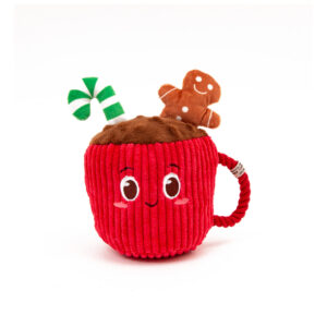 Great&Small Christmas Holiday Hot Chocolate with Rope Handle Dog Plush Toy