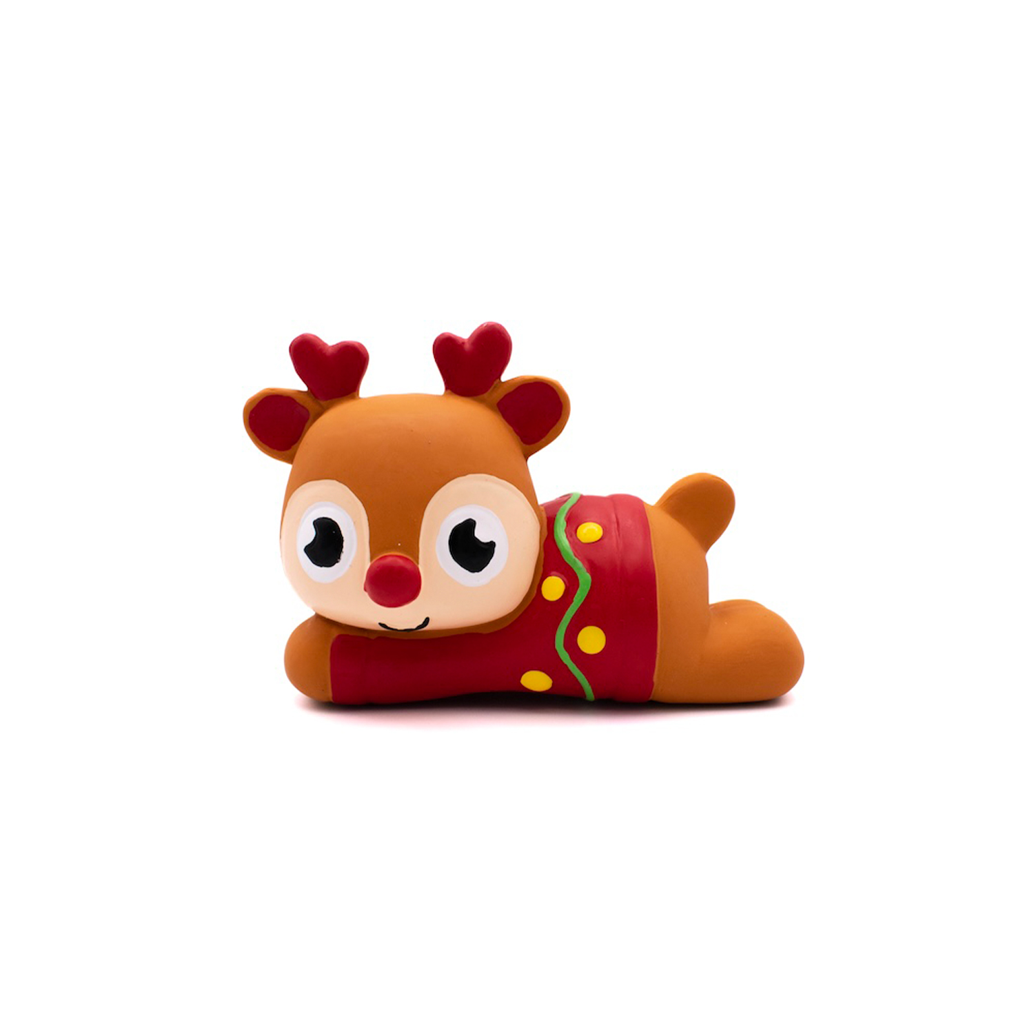 Great&Small Christmas Latex Reindeer with Jumper Dog Toy