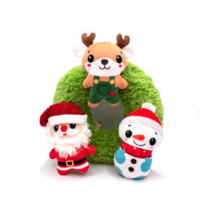 Great&Small Christmas Santa and Friends - Wreath Dog Toy