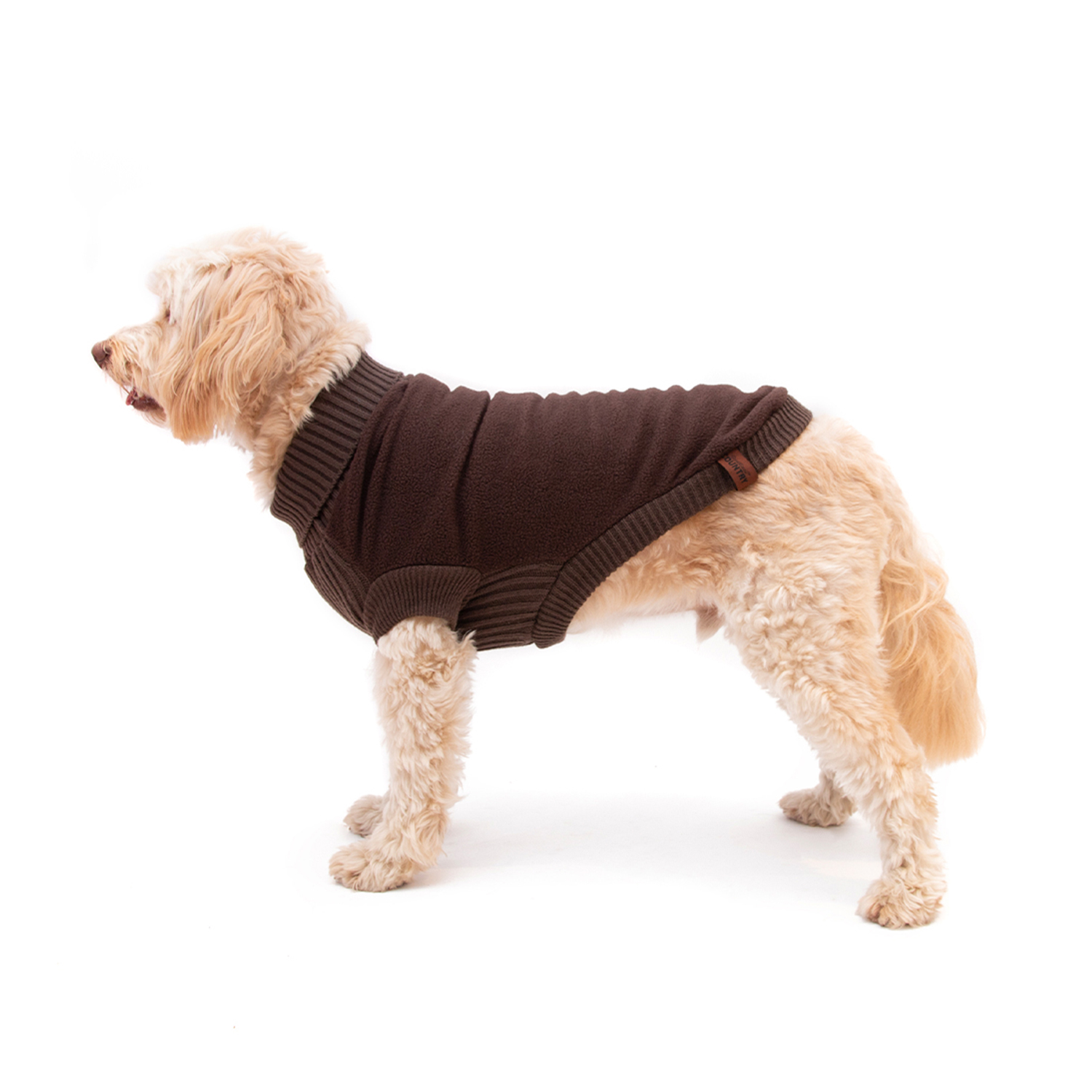 Great&Small Country Fleece Brown Dog Jumper