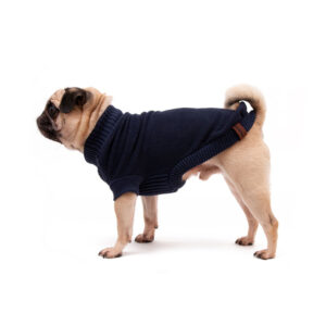 Great&Small Country Fleece Jumper Navy Dog Coat