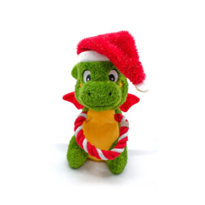 Great&Small Green Christmas Dragon Dog Toy