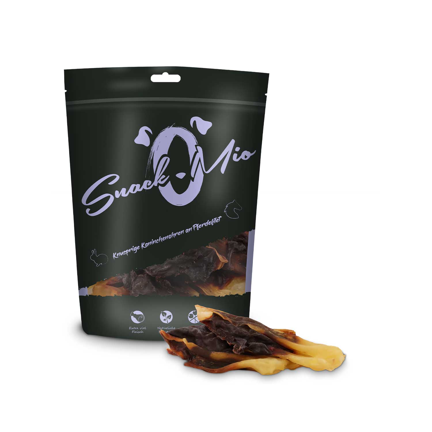 SnackOMio Crispy Rabbit Ears with Horse Fillet