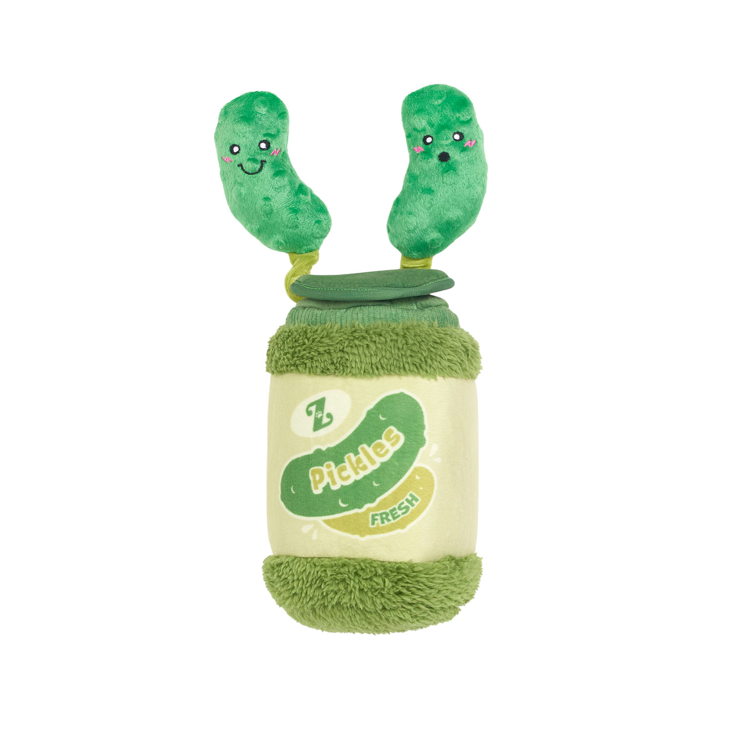ZippyPaws Bungee Burrow Pickle Jar Interactive Dog Toy