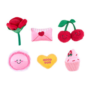 ZippyPaws Miniz 6-Pack Sweet Treats Dog Toys