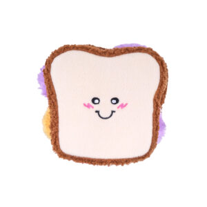 ZippyPaws Snufflerz PB&J Sandwich Interactive Dog Toy