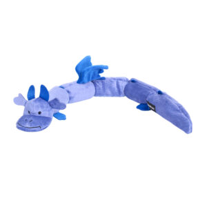 ZippyPaws Zippy Dragonz Blue Deluxe with 6 Squeakers Dog Toy