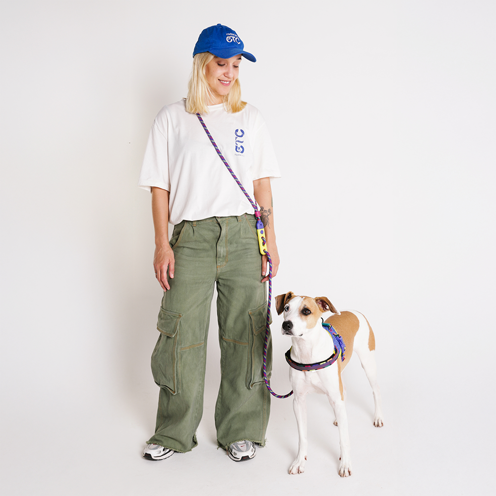 ZeeDog FARM Rio Samba Hands-Free Dog Leash Dog mom with dog