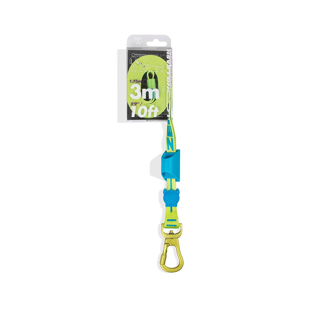 Zeedog Rayo Long Leash Long Dog Leash Packaging